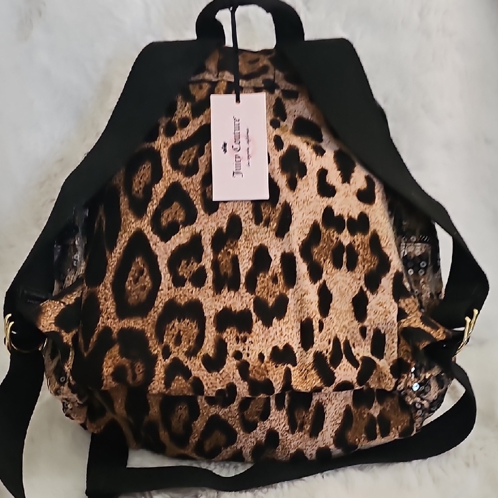 Juicy Couture Brown and Black Leopard Backpack - Picture 13 of 17